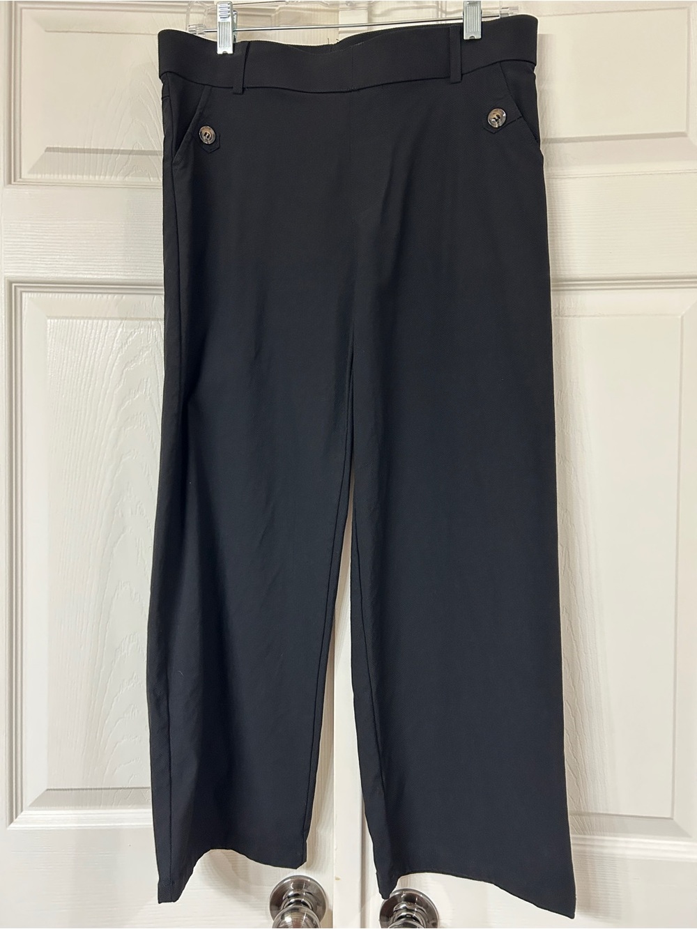 Women's Black Wide-Leg Dress Pants